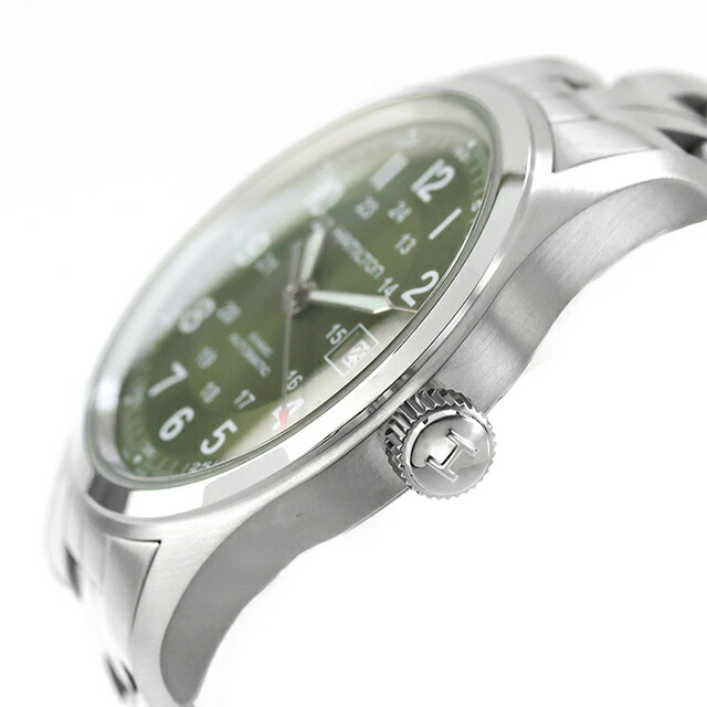 ハミルトン カーキ フィールド オート 42mm 自動巻き 腕時計 ブランド メンズ HAMILTON KHAKI FIELD H70605160 アナログ グリーン おしゃれ 防水 プレゼント 男性 実用的