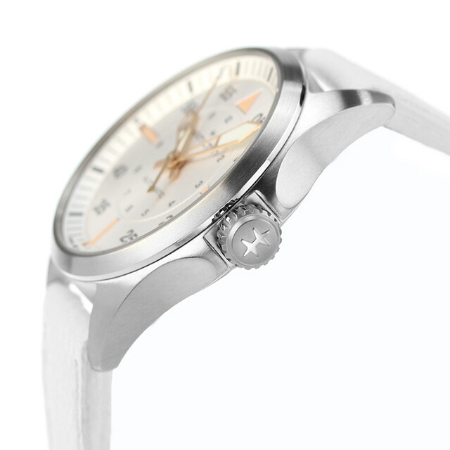 ハミルトン カーキ アビエーション カーキ パイロット オートマティック 36mm 自動巻き 腕時計 メンズ HAMILTON H76215850 アナログ シルバー ホワイト 白 スイス製 ブランド おしゃれ 防水 プレゼント 男性 実用的