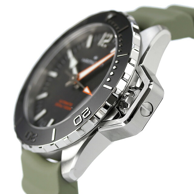 ハミルトン カーキ ネイビー オープンウォーター オート 41mm 自動巻き 腕時計 メンズ HAMILTON H77455331 アナログ ブラック モスグリーン 黒 スイス製 ブランド おしゃれ 防水 プレゼント 男性 実用的