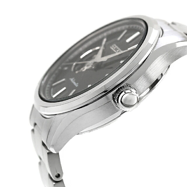 セイコーセレクション S Series 自動巻き 腕時計 ブランド メンズ オープンハート SEIKO SELECTION HFB003J アナログ ブラック 黒 日本製 おしゃれ 防水 プレゼント 男性 実用的