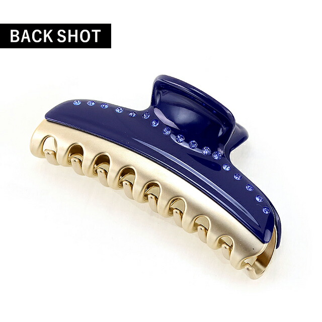 アレクサンドル ドゥ パリ ヘアクリップ レディース ブランド ALEXANDRE DE PARIS ヴァンドームLクリップ スワロフスキー ICCL-12832-03-M5 MARINE ヘアアクセサリー