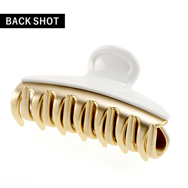 アレクサンドル ドゥ パリ ヘアクリップ レディース ブランド ALEXANDRE DE PARIS ヴァンドームMクリップ ICCM-15571-02-P1 ホワイト ヘアアクセサリー