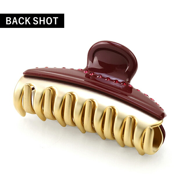 アレクサンドル ドゥ パリ ヘアクリップ レディース ブランド ALEXANDRE DE PARIS ヴァンドームMクリップ スワロフスキー ICCM-15571-03-B2 BORDEAUX ヘアアクセサリー