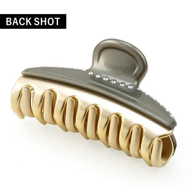 アレクサンドル ドゥ パリ ヘアクリップ レディース ブランド ALEXANDRE DE PARIS ヴァンドームMクリップ スワロフスキー ICCM-15571-03-G5 GRIS PAILLETE ヘアアクセサリー