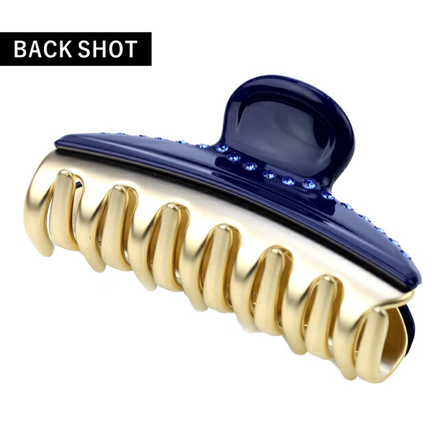 アレクサンドル ドゥ パリ ヘアクリップ レディース ブランド ALEXANDRE DE PARIS VENDOME M クリップ スワロフスキー ICCM-15571-03-M5 MARINE ヘアアクセサリー