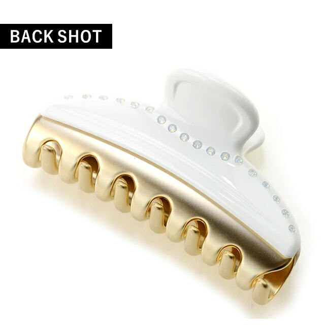 アレクサンドル ドゥ パリ ヘアクリップ レディース ブランド ALEXANDRE DE PARIS ヴァンドームMクリップ スワロフスキー ICCM-15571-03-P1 BLANC NAT ヘアアクセサリー