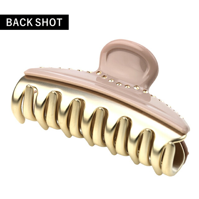 アレクサンドル ドゥ パリ ヘアクリップ レディース ブランド ALEXANDRE DE PARIS VENDOME M クリップ スワロフスキー ICCM-15571-03-S5 BEIGE ヘアアクセサリー