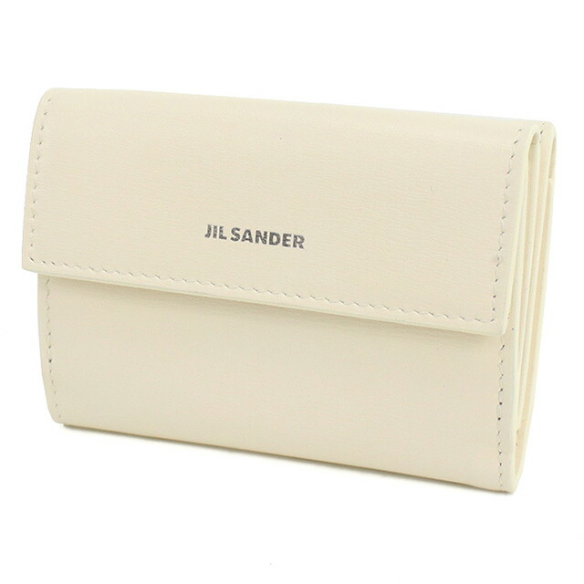 ジル サンダー 三折財布小銭入付き レディース JIL SANDER イタリア J07UI0009 ホワイト系 財布 ウォレット ブランド 高級 おしゃれ プレゼント 実用的