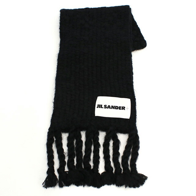 ジル サンダー マフラー レディース ブランド JIL SANDER イタリア J40ZZ0142 ブラック 小物