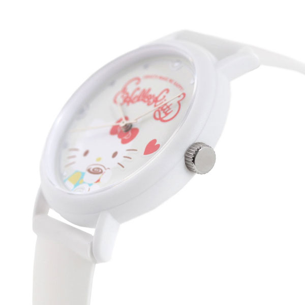 カオル ハローキティ スイーツ 38mm クオーツ KAORU003KW 香 バニラの香り 腕時計 レディース ホワイト KAORU ブランド おしゃれ 防水 かわいい プレゼント 女性 実用的