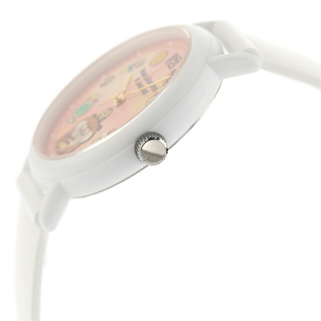 カオル 可愛い嘘のカワウソ×KAORU もぐもぐSelection -お菓子- バニラの香り クォーツ 電池式 腕時計 ブランド メンズ レディース KAORU KAORU012W1 アナログ マルチカラー ホワイト 白 日本製 おしゃれ 防水 プレゼント 実用的