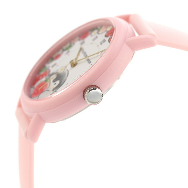 カオル コウペンちゃん×KAORU しあわせいちごver -大好き- ストロベリーの香り クォーツ 電池式 腕時計 ブランド レディース KAORU KAORU013P2 アナログ ホワイト ピンク 白 日本製 おしゃれ 防水 かわいい プレゼント 女性 実用的