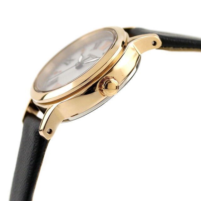 シチズン ウィッカ ソーラーテック 腕時計 レディース CITIZEN wicca KH4-921-92 アナログ ホワイト ブラック 黒 ブランド おしゃれ 防水 軽い 華奢 かわいい プレゼント 女性 実用的