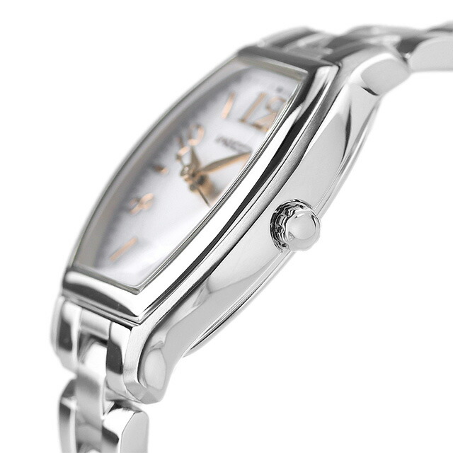 シチズン ウィッカ ソーラー レディース 腕時計 ホワイト ピンクゴールド CITIZEN wicca KH8-713-11 時計 ブランド おしゃれ 防水 軽い 華奢 かわいい プレゼント 女性 実用的