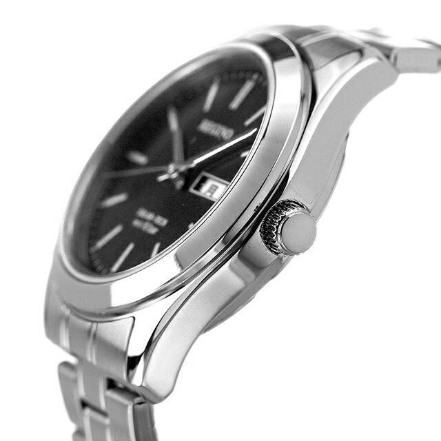 シチズン レグノ スタンダード リングソーラー 腕時計 KM1-211-51 CITIZEN REGUNO ブラック 時計 ブランド おしゃれ 防水 プレゼント 男性 実用的