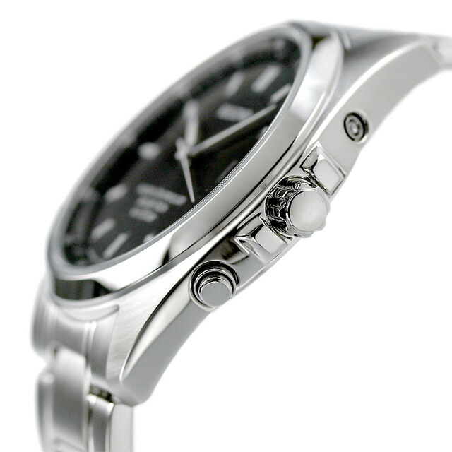 シチズン レグノ ソーラーテック 電波ソーラー 腕時計 ソーラー電波腕時計 ソーラー電波時計 メンズ CITIZEN REGUNO KS3-115-51 アナログ ブラック 黒 ブランド おしゃれ 防水 プレゼント 男性 実用的