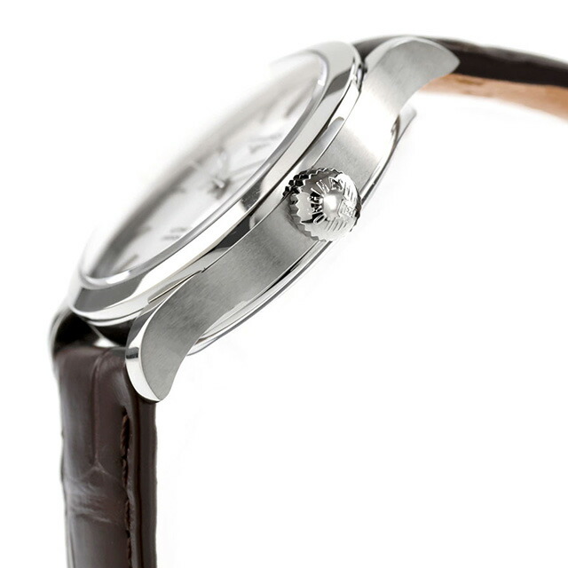 ロンジン レコード 自動巻き 腕時計 ブランド レディース LONGINES L2.321.4.72.2 アナログ シルバー ブラウン スイス製 おしゃれ 防水 かわいい プレゼント 女性 実用的