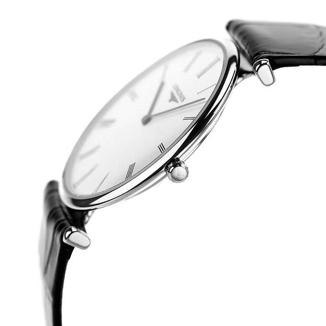 ロンジン グランクラシック クオーツ 腕時計 ブランド メンズ LONGINES L4.709.4.21.2 アナログ ホワイト ブラック 黒 スイス製 おしゃれ 防水 プレゼント 男性 実用的