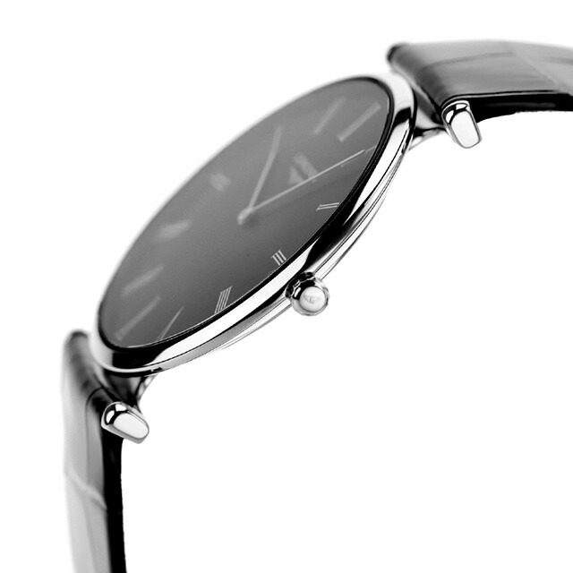 ロンジン グランクラシック クオーツ 腕時計 ブランド メンズ LONGINES L4.709.4.51.2 アナログ ブラック 黒 スイス製 おしゃれ 防水 プレゼント 男性 実用的