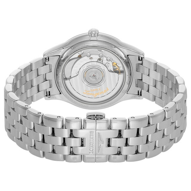 ロンジン フラッグシップ 自動巻き 腕時計 ブランド メンズ LONGINES L4.774.4.14.6 アナログ ホワイト 白 スイス製 おしゃれ 防水 プレゼント 男性 実用的