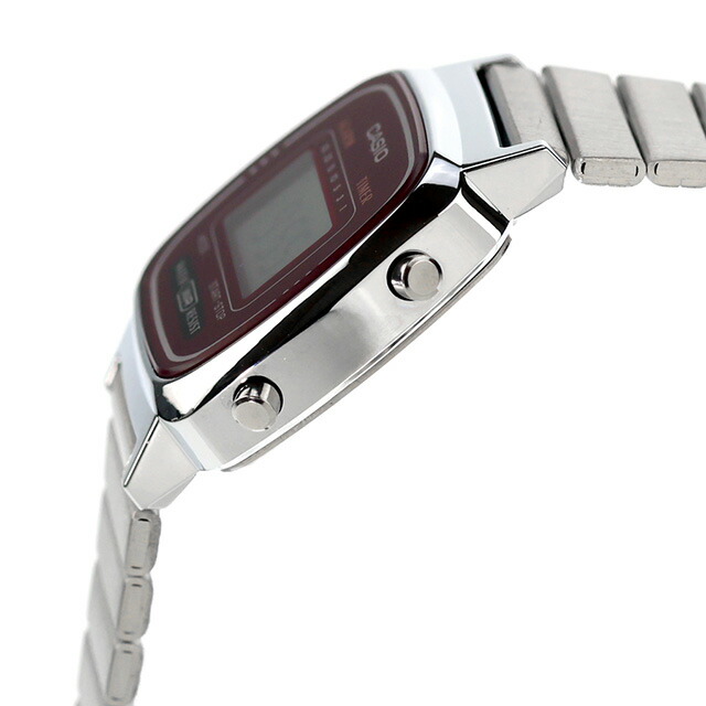カシオ チープカシオ CASIO クォーツ 電池式 LA670WA-4 ビンテージ 海外モデル レディース チプカシ 腕時計 ブランド カシオ casio デジタル レッド 赤 おしゃれ 防水 軽い 華奢 かわいい プレゼント 女性 実用的 学生 受験生 受験用 試験用 受験対応