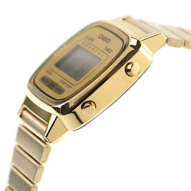 カシオ チープカシオ CASIO クォーツ 電池式 LA670WGA-9 ビンテージ 海外モデル レディース チプカシ 腕時計 ブランド カシオ casio デジタル ゴールド おしゃれ 防水 軽い 華奢 かわいい プレゼント 女性 実用的 学生 受験生 受験用 試験用 受験対応
