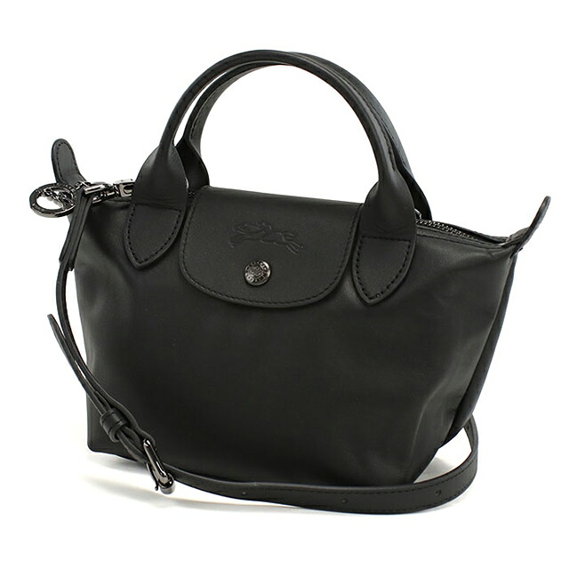 ロンシャン ハンドバッグ レディース ブランド Longchamp 2WAY レザー 1500 ブラック 軽量 小さめ 手提げ 高級 おしゃれ プレゼント 女性 実用的 かわいい