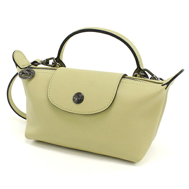ロンシャン ハンドバッグ レディース ブランド Longchamp 2WAY レザー 34205 イエロー 軽量 小さめ 手提げ 高級 おしゃれ プレゼント 女性 実用的 かわいい