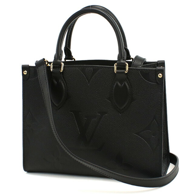 ルイヴィトン トートバッグ レディース ブランド LOUIS VUITTON アンプラント オンザゴー PM M45653 ブラック バッグ 軽量 手提げ 高級 おしゃれ プレゼント 女性 実用的 かわいい