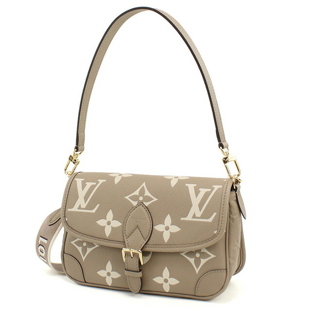 ルイヴィトン ショルダーバッグ レディース ブランド LOUIS VUITTON バイカラーモノグラム・アンプラント ディアヌ M46583 ベージュ バッグ 斜めがけ 高級 おしゃれ プレゼント 女性 実用的 かわいい