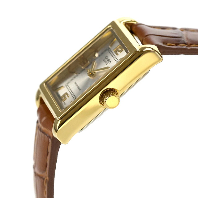 カシオ チープカシオ CASIO クォーツ 電池式 LTP-1234GLL-7A スタンダード 海外モデル レディース チプカシ 腕時計 ブランド カシオ casio アナログ シルバー ブラウン おしゃれ 防水 軽い 華奢 かわいい プレゼント 女性 実用的