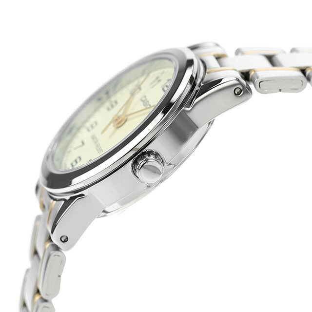 カシオ チープカシオ CASIO クォーツ 電池式 LTP-V001SG-9B スタンダード 海外モデル レディース チプカシ 腕時計 シンプル ブランド カシオ casio アナログ クリーム シルバー/ゴールド 白 おしゃれ 防水 軽い 華奢 かわいい プレゼント 女性 学生 受験生 受験用 試験用