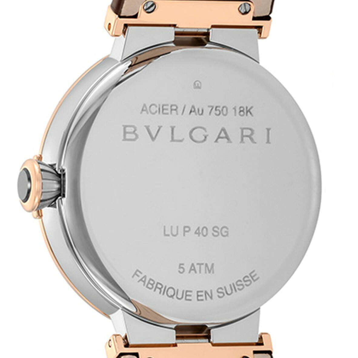 ブルガリ ルチェア 自動巻き 腕時計 メンズ BVLGARI LU40C6SPGLD シルバー ブラウン スイス製 高級 ブランド おしゃれ 防水 プレゼント 男性 実用的