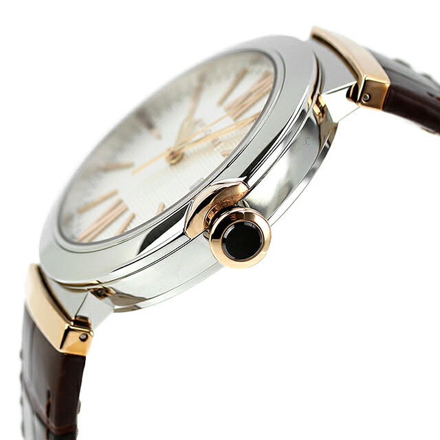 ブルガリ ルチェア 自動巻き 腕時計 メンズ BVLGARI LU40C6SSPGLD シルバー ブラウン スイス製 高級 ブランド おしゃれ 防水 プレゼント 男性 実用的