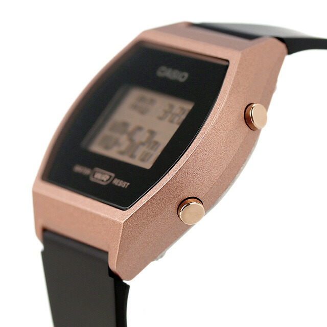 カシオ CASIO LW-204-1A カシオ クラシック チプカシ ユニセックス メンズ レディース 腕時計 カシオ casio デジタル ピンクゴールド ブラック 黒 ブランド おしゃれ 防水 小さい 軽い かわいい プレゼント 実用的
