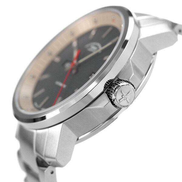 ミューレ・グラスヒュッテ 42.4mm ドイツ製 自動巻き メンズ 腕時計 M1-25-34-MB Muhle Glashutte グレー ブランド おしゃれ 防水 プレゼント 男性 実用的
