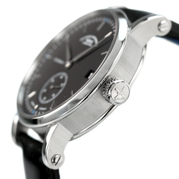ミューレ・グラスヒュッテ 41mm ドイツ製 自動巻き メンズ 腕時計 M1-44-43-LB Muhle Glashutte ブラック ブランド おしゃれ 防水 プレゼント 男性 実用的