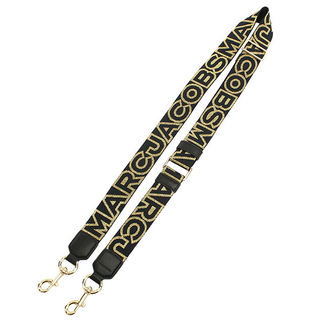 マークジェイコブス ショルダーストラップ レディース ブランド MARC JACOBS THE THIN STRAP 2S3SST002S02 BLACK-GOLD 小物