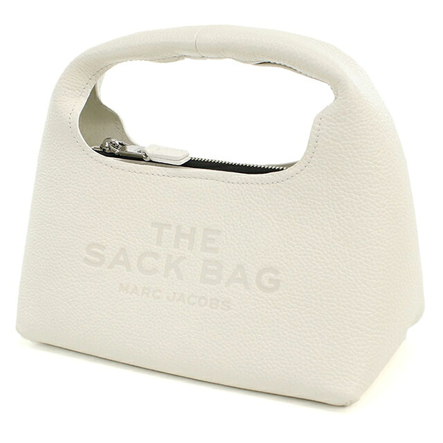 マークジェイコブス ハンドバッグ レディース ブランド MARC JACOBS THE MINI SACK レザー 2F3HSH020H01 ホワイト 軽量 小さめ 手提げ 高級 おしゃれ プレゼント 女性 実用的 かわいい