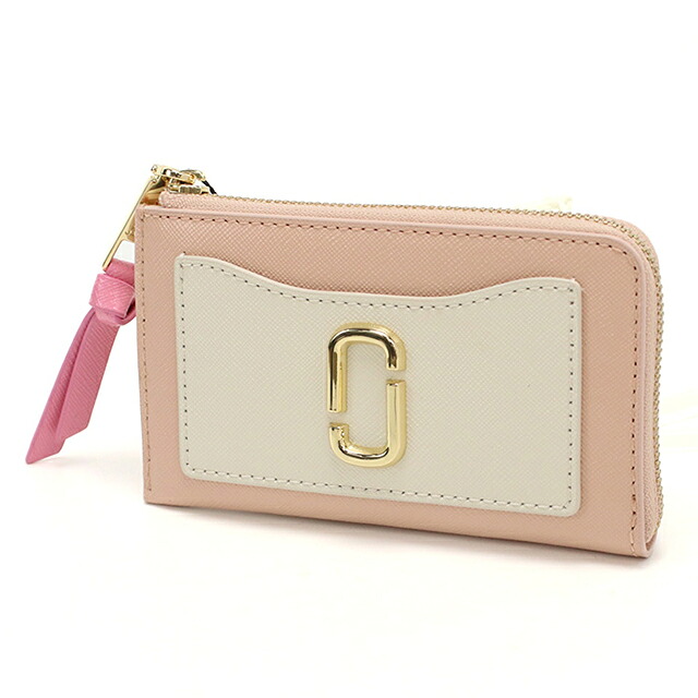 マークジェイコブス キーリング付小銭入れ レディース ブランド MARC JACOBS THE TOP ZIP MULTI WALLET フラグメントケース 2F3SMP063S07 ROSE MULTI