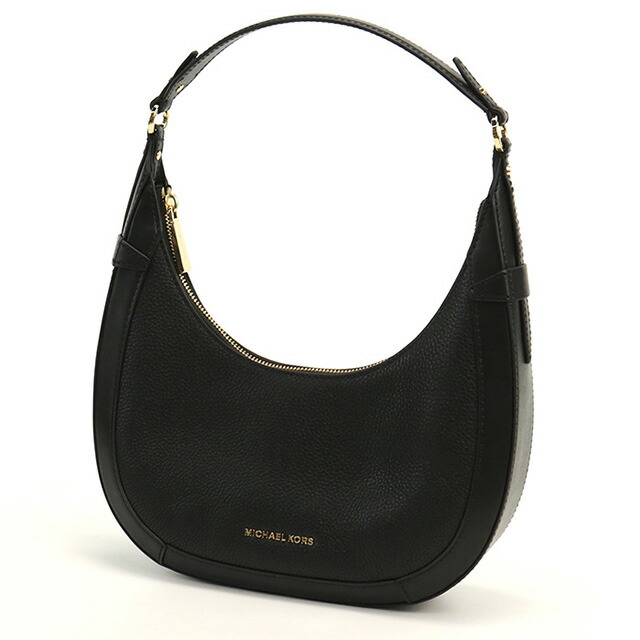 マイケル・コース ショルダーバッグ セミショルダー レディース MICHAEL KORS PRESTON レザー バングラデシュ 30S4G0PL5L BLACK ブラック バッグ 斜めがけ ブランド 高級 おしゃれ プレゼント 女性 実用的 かわいい