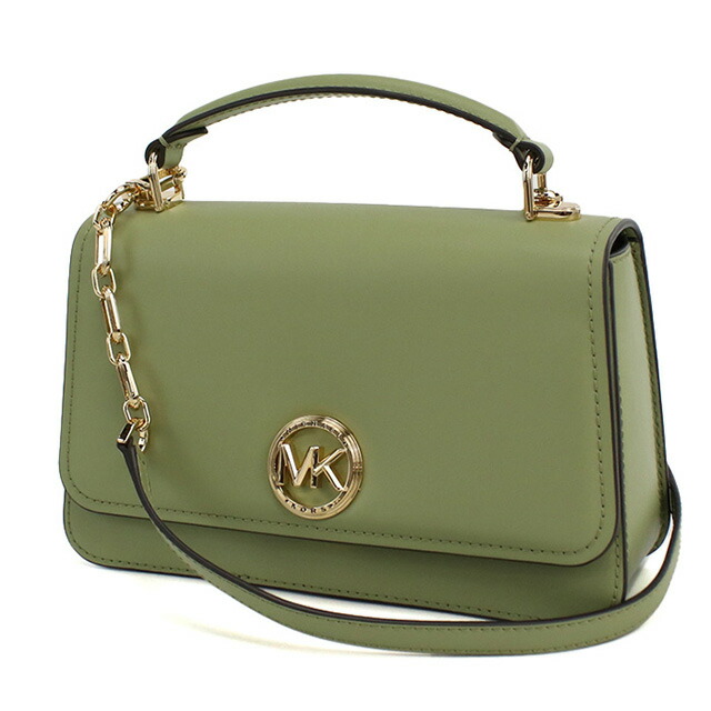 マイケル・コース ハンドバッグ レディース ブランド MICHAEL KORS DELANCEY レザー カンボジア 30T4GD8S6L LIGHT SAGE グリーン系 バッグ 軽量 小さめ 手提げ 高級 おしゃれ プレゼント 女性 実用的 かわいい