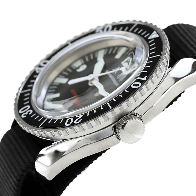 ナバルウォッチ Naval military watch ROYAL Military Diver TYPE 自動巻き 腕時計 ブランド メンズ NAVAL WATCH Mil-05SV/BK アナログ ブラック 黒 日本製 おしゃれ 防水 プレゼント 男性 実用的