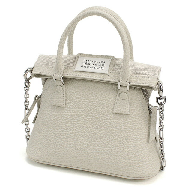 メゾンマルジェラ ハンドバッグ レディース ブランド Maison Margiela レザー イタリア S56WG0081 グレー系 バッグ 軽量 小さめ 手提げ 高級 おしゃれ プレゼント 女性 実用的 かわいい