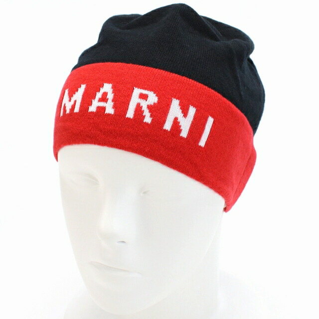 マルニ ニットキャップ レディース MARNI イタリア CLMC0025Q1 ブラック レッド系 小物 選べるモデル