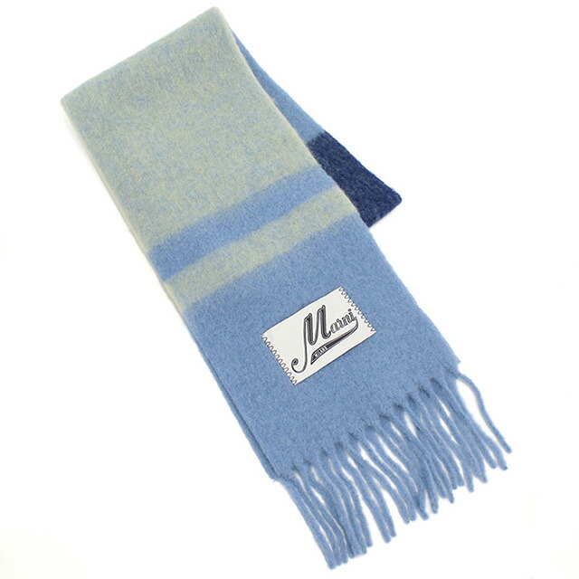 マルニ マフラー レディース ブランド MARNI イタリア SCMC0122Y0 ブルー系 小物