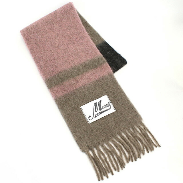 マルニ マフラー レディース ブランド MARNI イタリア SCMC0122Y0 ピンク系 ブラウン系 小物