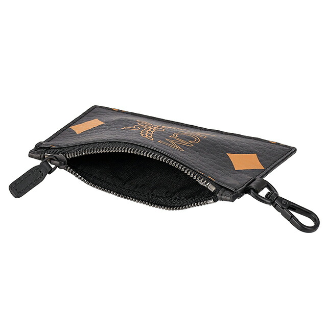 MCM カードケース メンズ レディース ブランド MCM KOREA MXZDATA03 BK001 ブラック/オレンジ