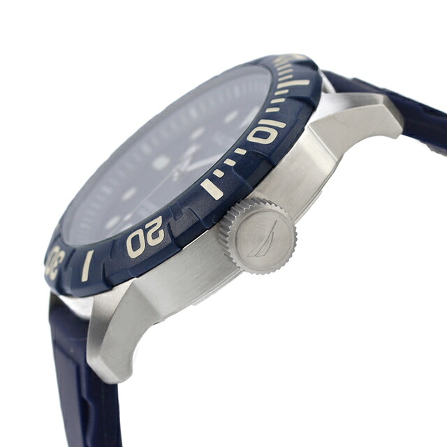 ノーティカ NSR100 ジェリー 44mm クオーツ NAD09602G 100m防水 腕時計 メンズ ネイビー NAUTICA ブランド おしゃれ 防水 プレゼント 男性 実用的
