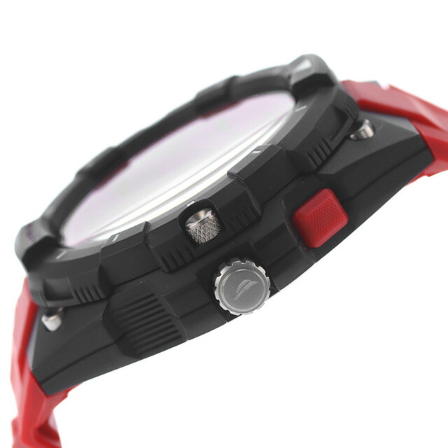 ノーティカ コロナドベイ クオーツ 腕時計 メンズ NAUTICA NAPCNS406 アナログ ブラック レッド 黒 ブランド おしゃれ 防水 プレゼント 男性 実用的
